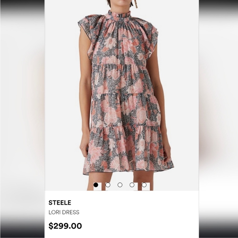 Lori Pink and Gray Dress